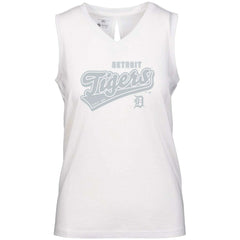 Detroit Tigers Levelwear Women's  Paisley Sweep V-Neck Tank Top Lifestyle