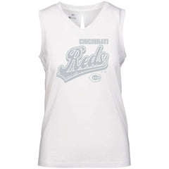 Cincinnati Reds Levelwear Women's  Paisley Sweep V-Neck Tank Top discount