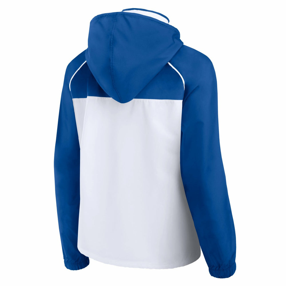 Fanatics - New York Knicks Women's Anorak Raglan Full-Zip Hoodie Jacket - White/Blue
