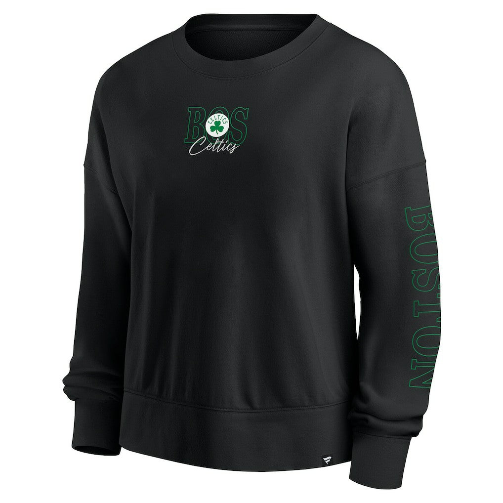 Fanatics - Boston Celtics Women's Oversized Game Day Pullover Sweatshirt - Black