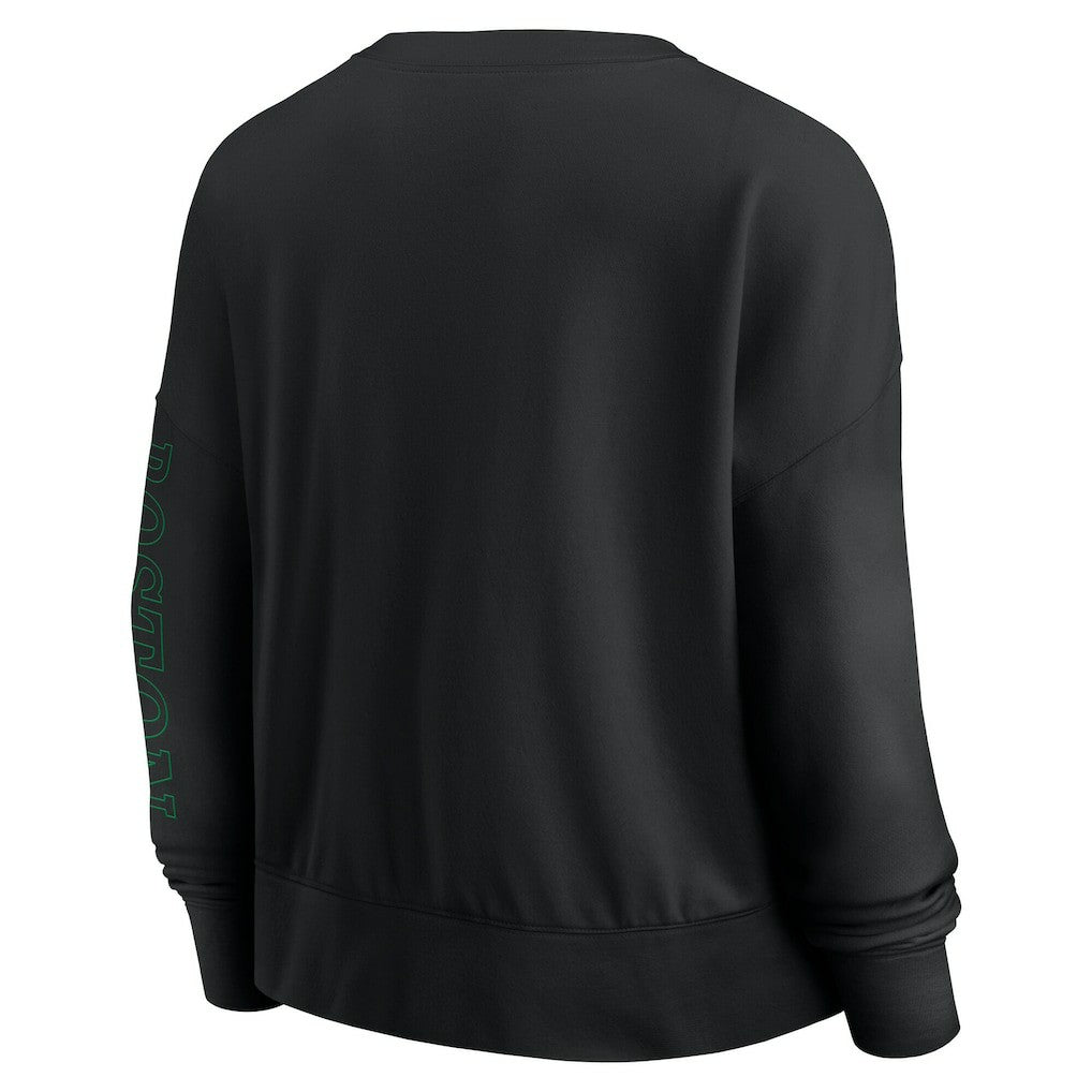 Fanatics - Boston Celtics Women's Oversized Game Day Pullover Sweatshirt - Black