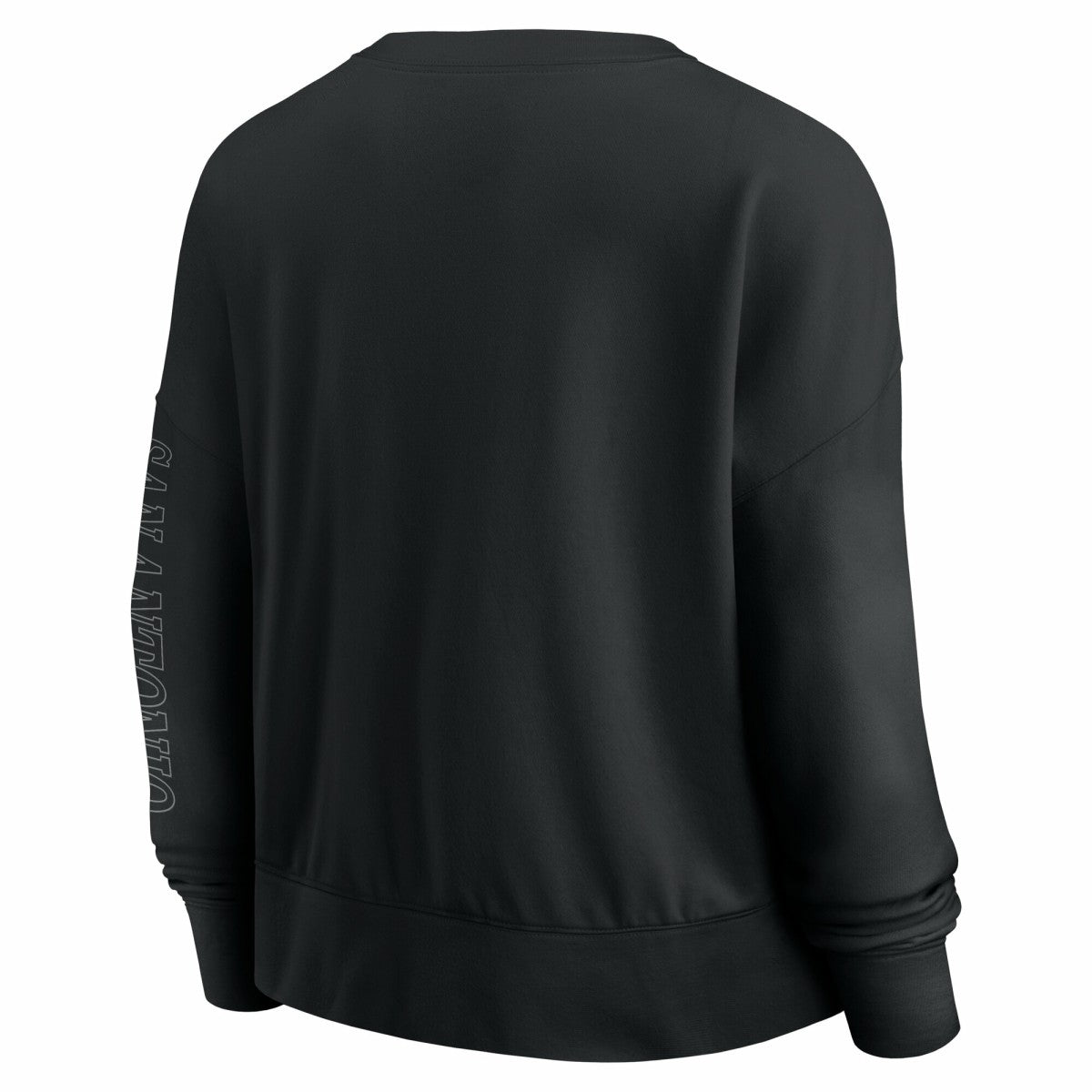 Fanatics - San Antonio Spurs Women's Oversized Game Day Pullover Sweatshirt - Black