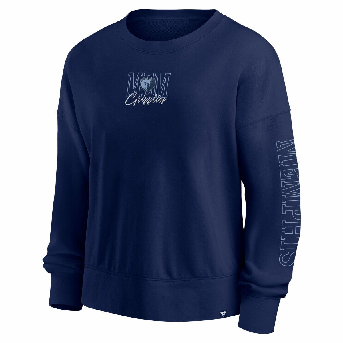 Fanatics - Memphis Grizzlies Women's Oversized Game Day Pullover Sweatshirt - Navy
