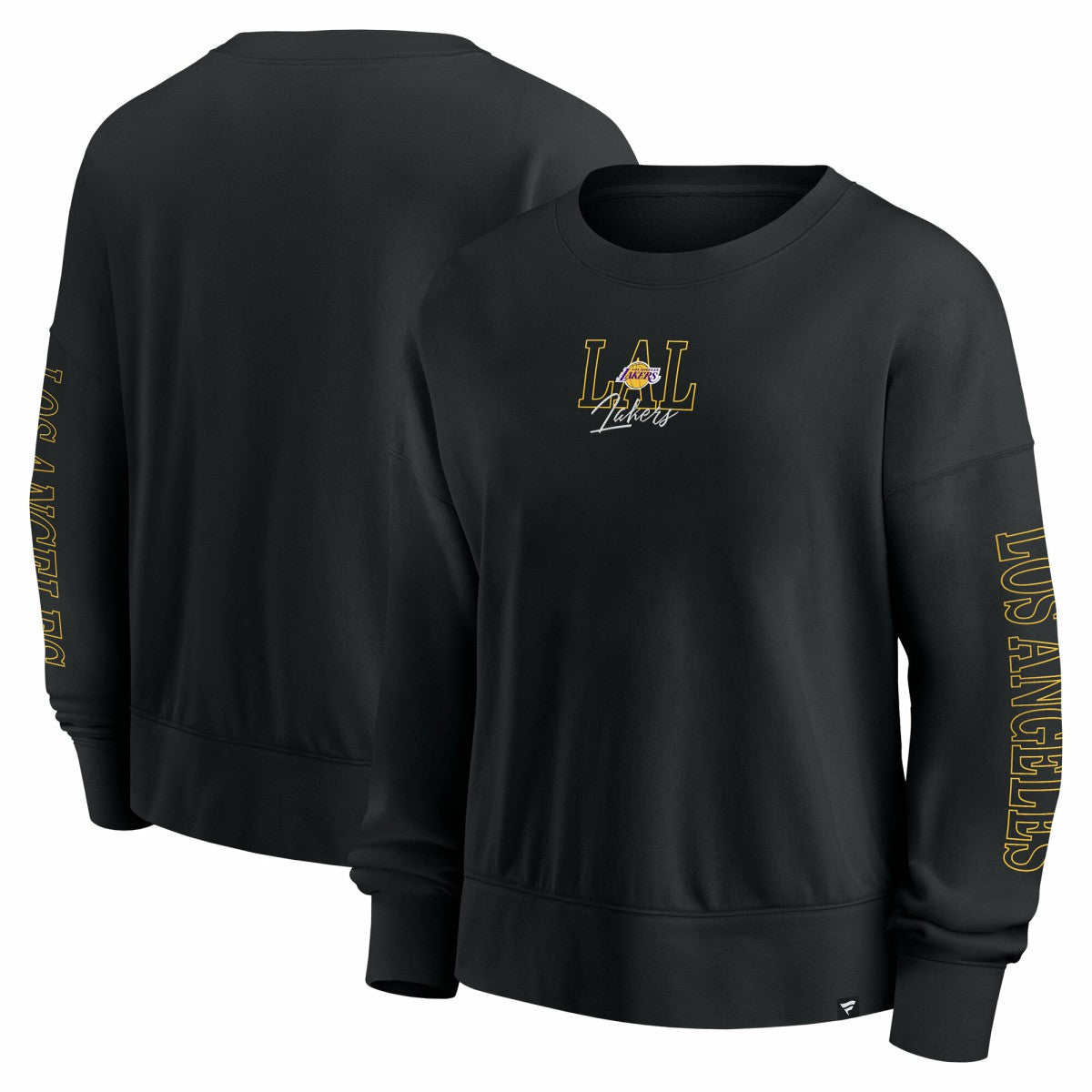 Fanatics - Los Angeles Lakers Women's Oversized Game Day Pullover Sweatshirt - Black