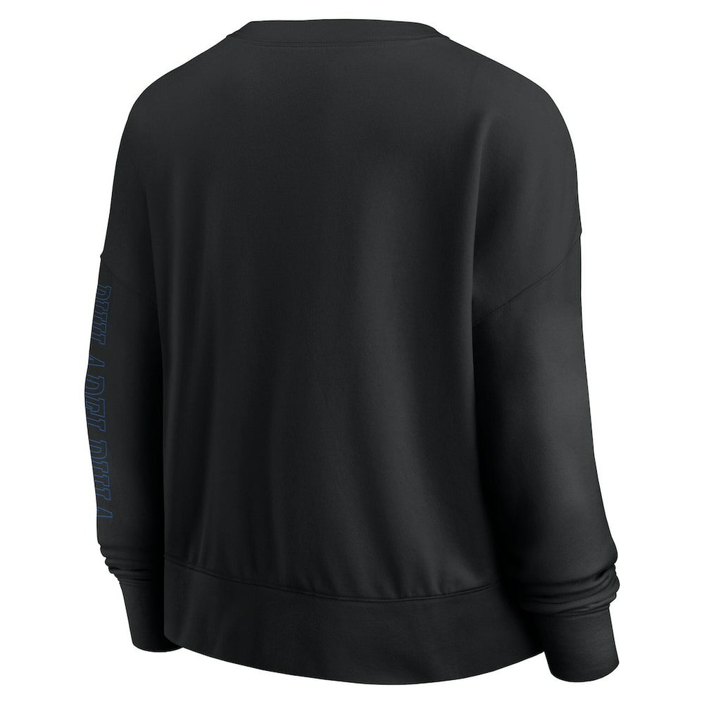 Fanatics - Philadelphia 76ers Women's Oversized Game Day Pullover Sweatshirt - Black