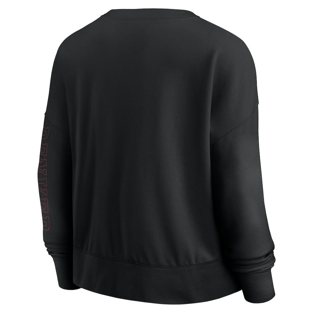 Fanatics - Chicago Bulls Women's Oversized Game Day Pullover Sweatshirt - Black
