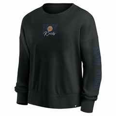 Fanatics - New York Knicks Women's Oversized Game Day Pullover Sweatshirt - Black