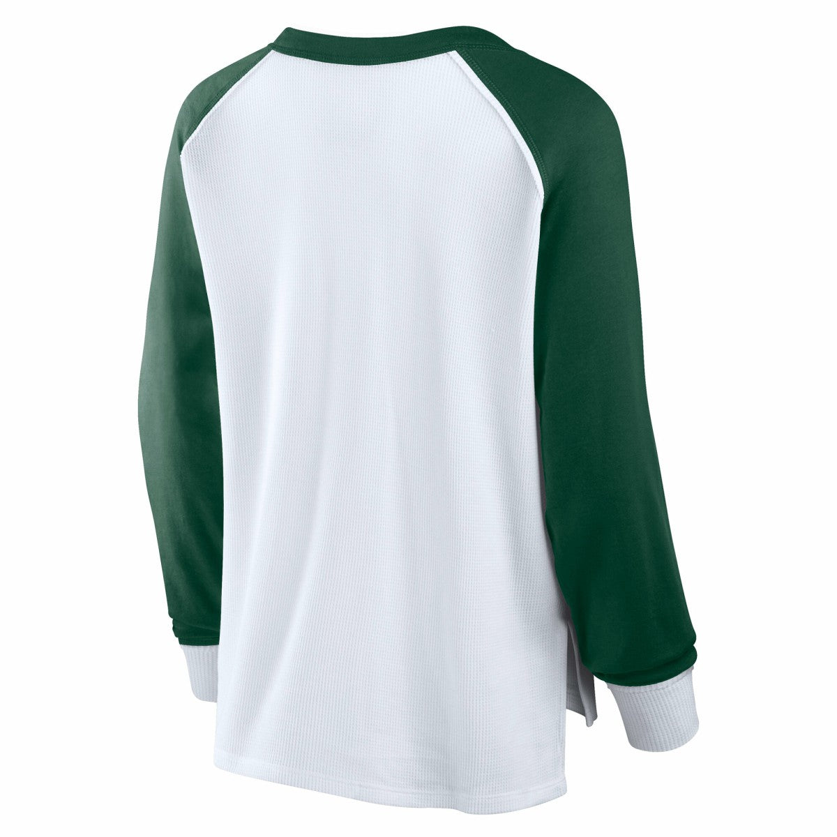 Fanatics - Milwaukee Bucks Women's Open Lane Waffle Long Sleeve V-Neck T-Shirt - White