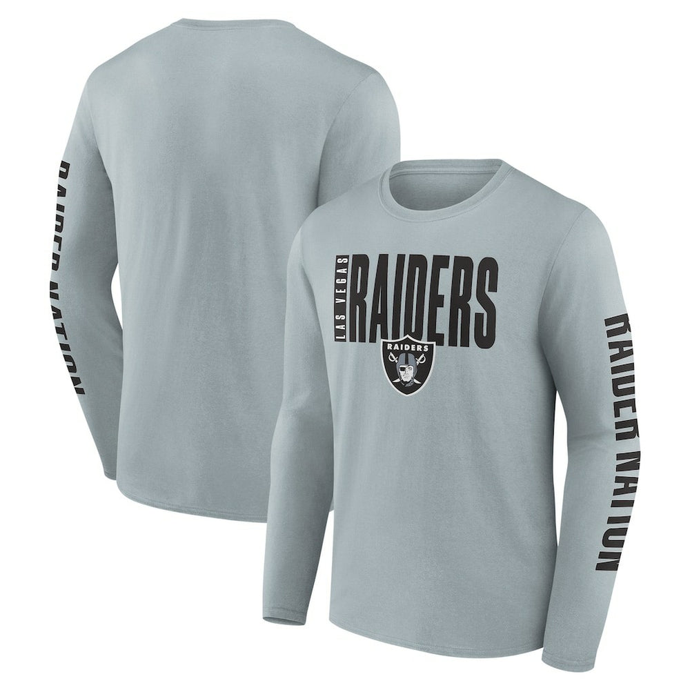 Las Vegas Raiders Vision Long Sleeve T-Shirt Gray - Fanatics