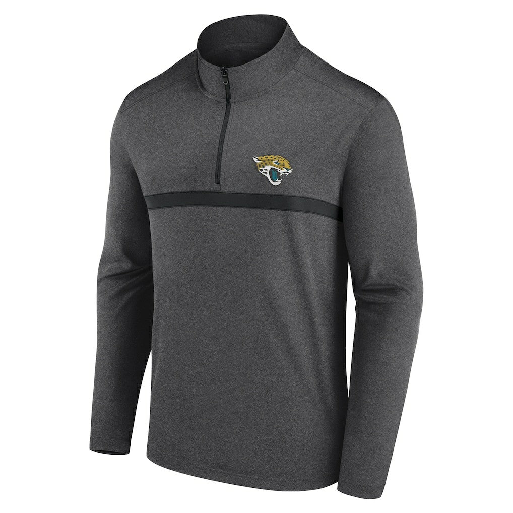 Jacksonville Jaguars Head-to-Head Quarter-Zip Pullover Charcoal - Fanatics