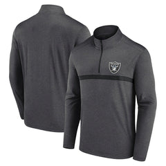 Las Vegas Raiders Head-to-Head Quarter-Zip Pullover Charcoal - Fanatics