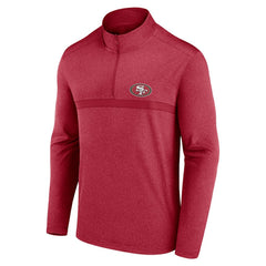 San Francisco 49ers Head-to-Head Quarter-Zip Pullover Scarlet - Fanatics