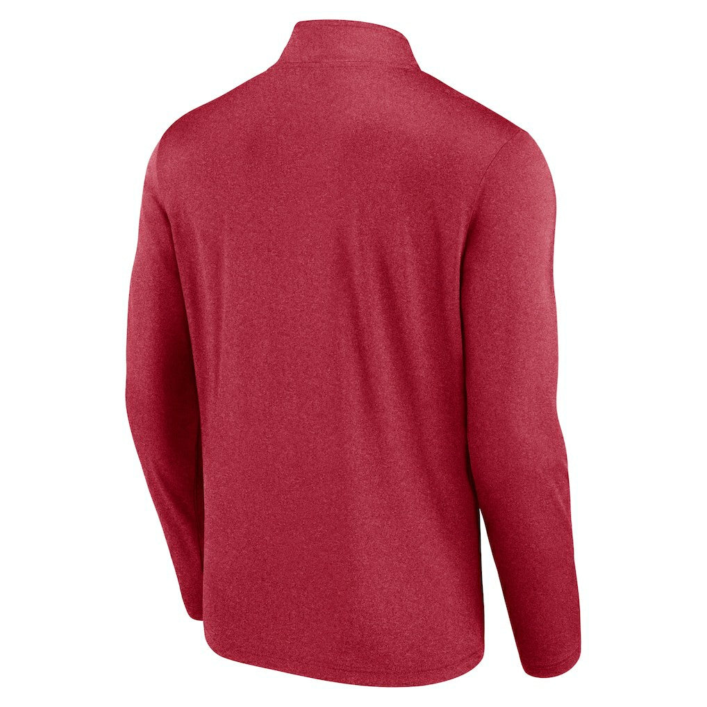 San Francisco 49ers Head-to-Head Quarter-Zip Pullover Scarlet - Fanatics