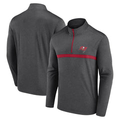 Tampa Bay Buccaneers Head-to-Head Quarter-Zip Pullover Heather Charcoal - Fanatics