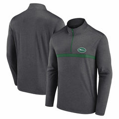 New York Jets Head-to-Head Quarter-Zip Pullover Heather Charcoal - Fanatics