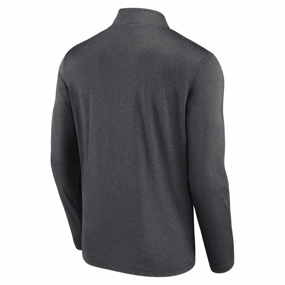 New York Jets Head-to-Head Quarter-Zip Pullover Heather Charcoal - Fanatics