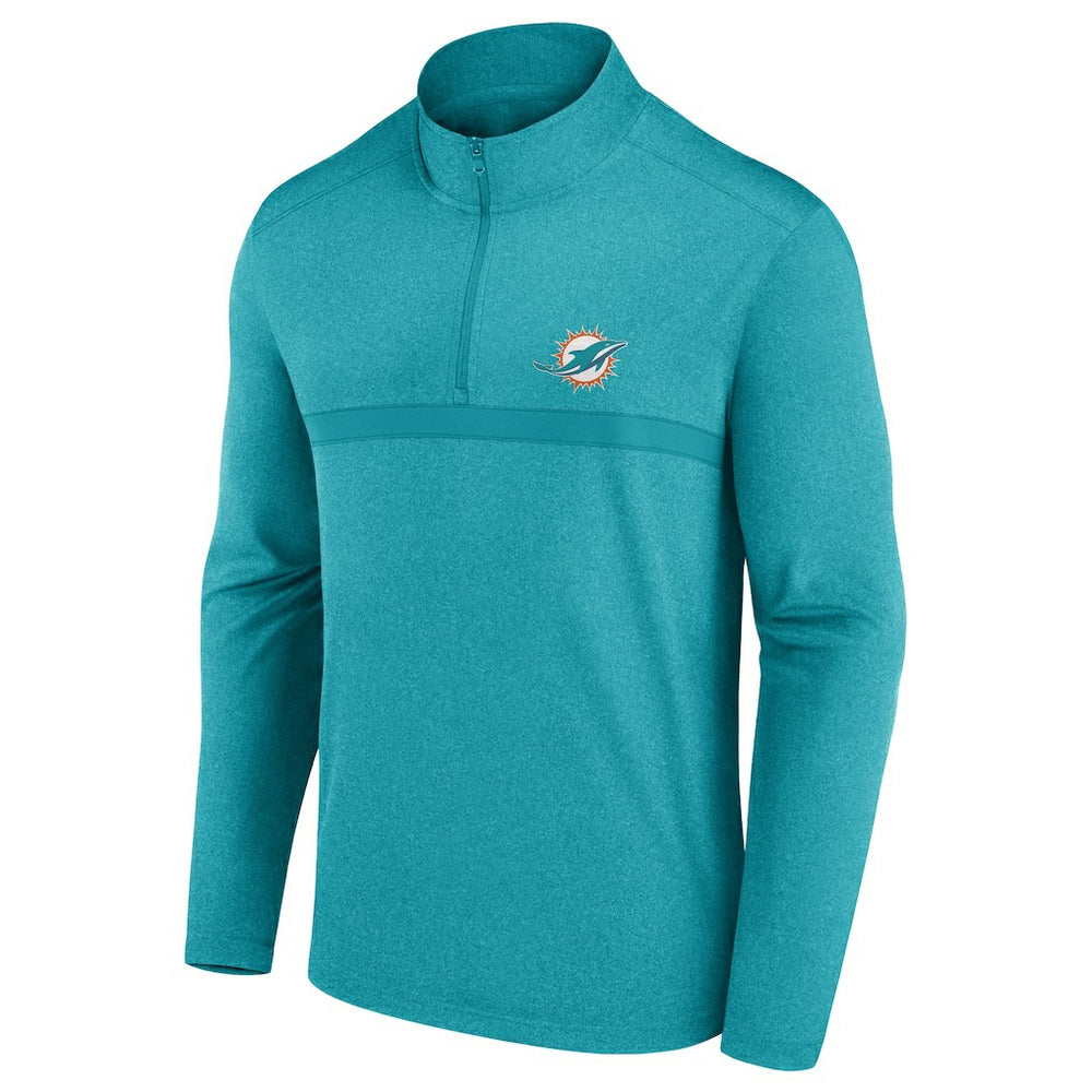 Miami Dolphins Head-to-Head Quarter-Zip Pullover Aqua - Fanatics