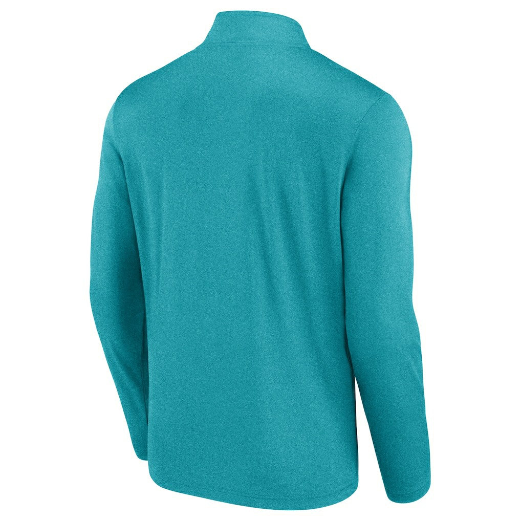 Miami Dolphins Head-to-Head Quarter-Zip Pullover Aqua - Fanatics