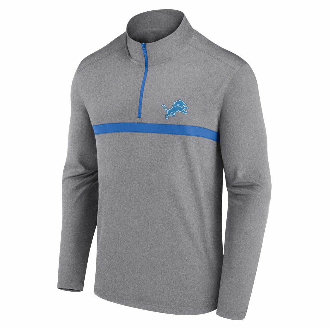 Detroit Lions Head-to-Head Quarter-Zip Pullover Gray - Fanatics