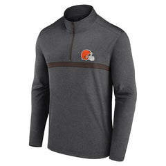 Cleveland Browns Head-to-Head Quarter-Zip Pullover Charcoal - Fanatics
