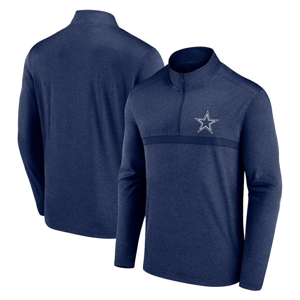 Dallas Cowboys Head-to-Head Quarter-Zip Pullover Navy - Fanatics