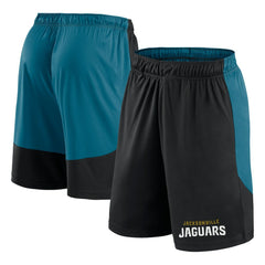 Jacksonville Jaguars Launch Shorts Black/Teal - Fanatics