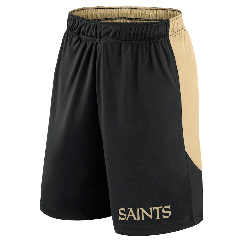 New Orleans Saints Launch Shorts Black/Gold - Fanatics