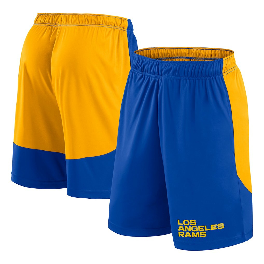 Los Angeles Rams Launch Shorts Royal/Gold - Fanatics