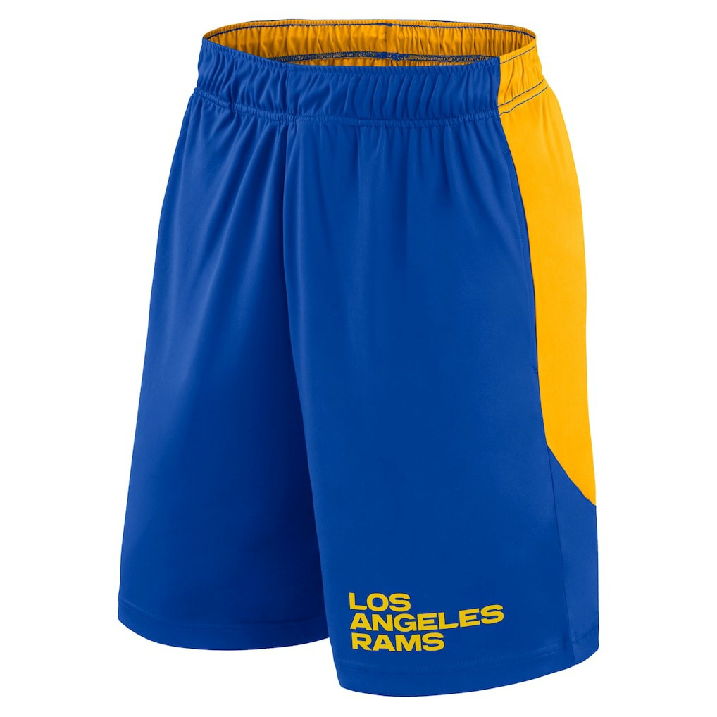 Los Angeles Rams Launch Shorts Royal/Gold - Fanatics