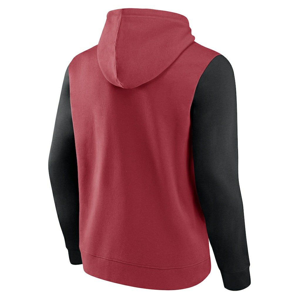 Arizona Cardinals Outline Pullover Hoodie Cardinal/Black - Fanatics