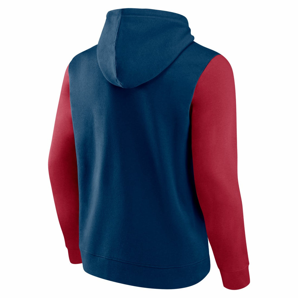 Houston Texans Outline Pullover Hoodie Navy/Red - Fanatics