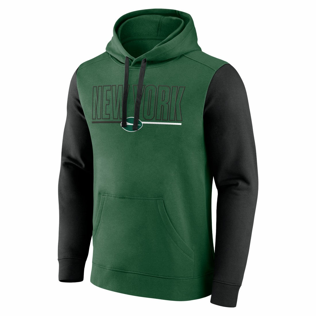 New York Jets Outline Pullover Hoodie Green/Black - Fanatics
