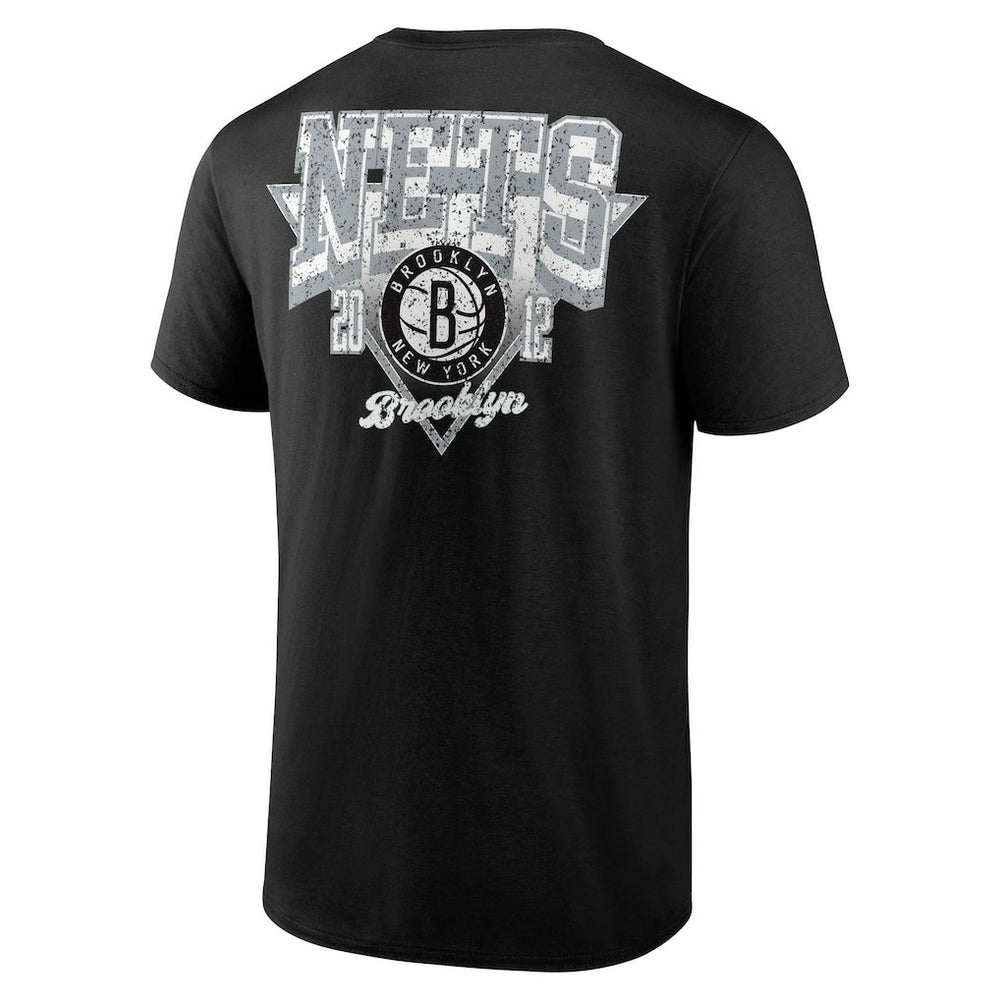 NBA - Brooklyn Nets Logo Athletic Never Over T-Shirt - Black