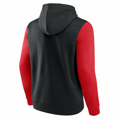 NBA - Toronto Raptors Logo Athletic Outline Colorblock Pullover Hoodie - Black