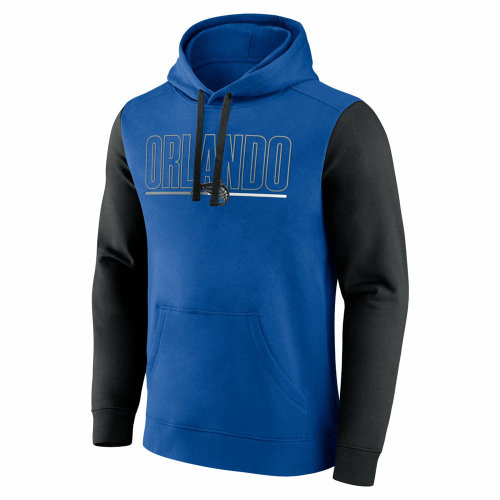 NBA - Orlando Magic Logo Athletic Outline Colorblock Pullover Hoodie - Blue