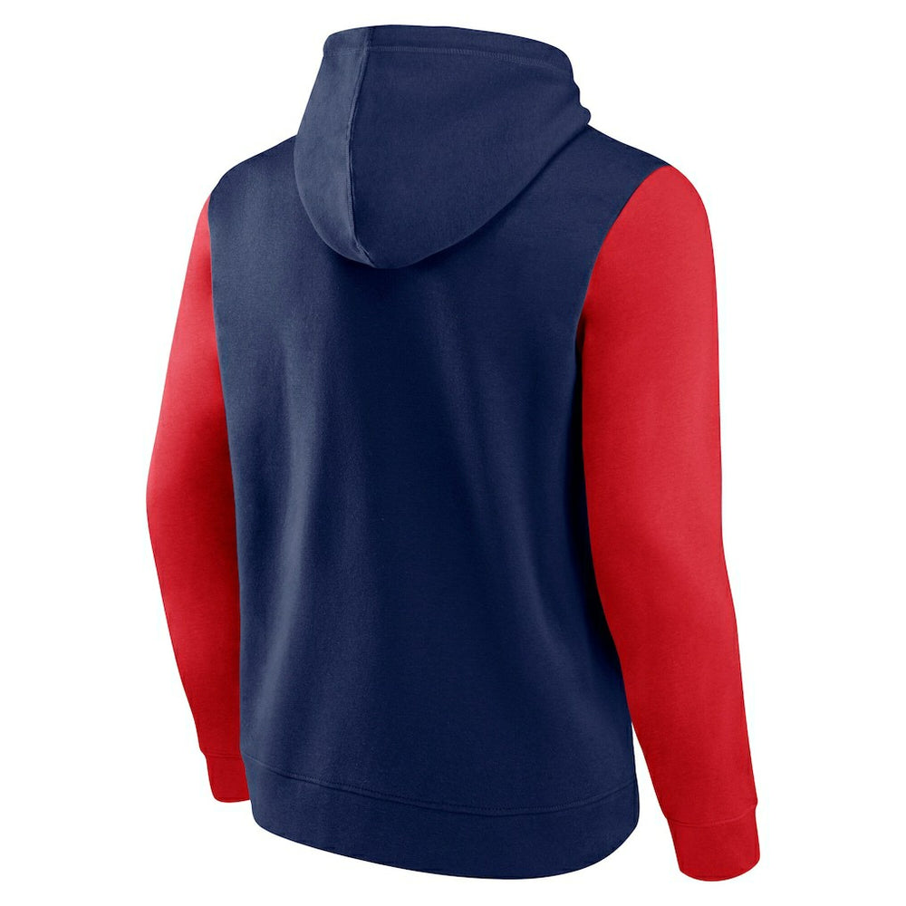 NBA - New Orleans Pelicans Logo Athletic Outline Colorblock Pullover Hoodie - Navy
