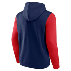 NBA - New Orleans Pelicans Logo Athletic Outline Colorblock Pullover Hoodie - Navy