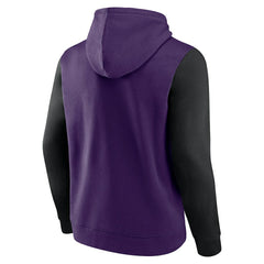 NBA - Phoenix Suns Logo Athletic Outline Colorblock Pullover Hoodie - Purple