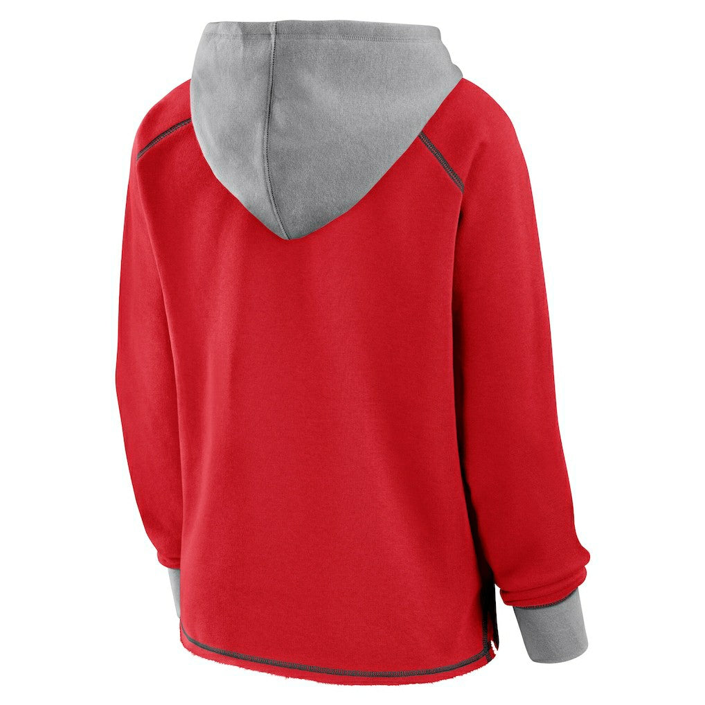 NBA - Chicago Bulls Logo Athletic Women's Boom Pullover Hoodie - Red