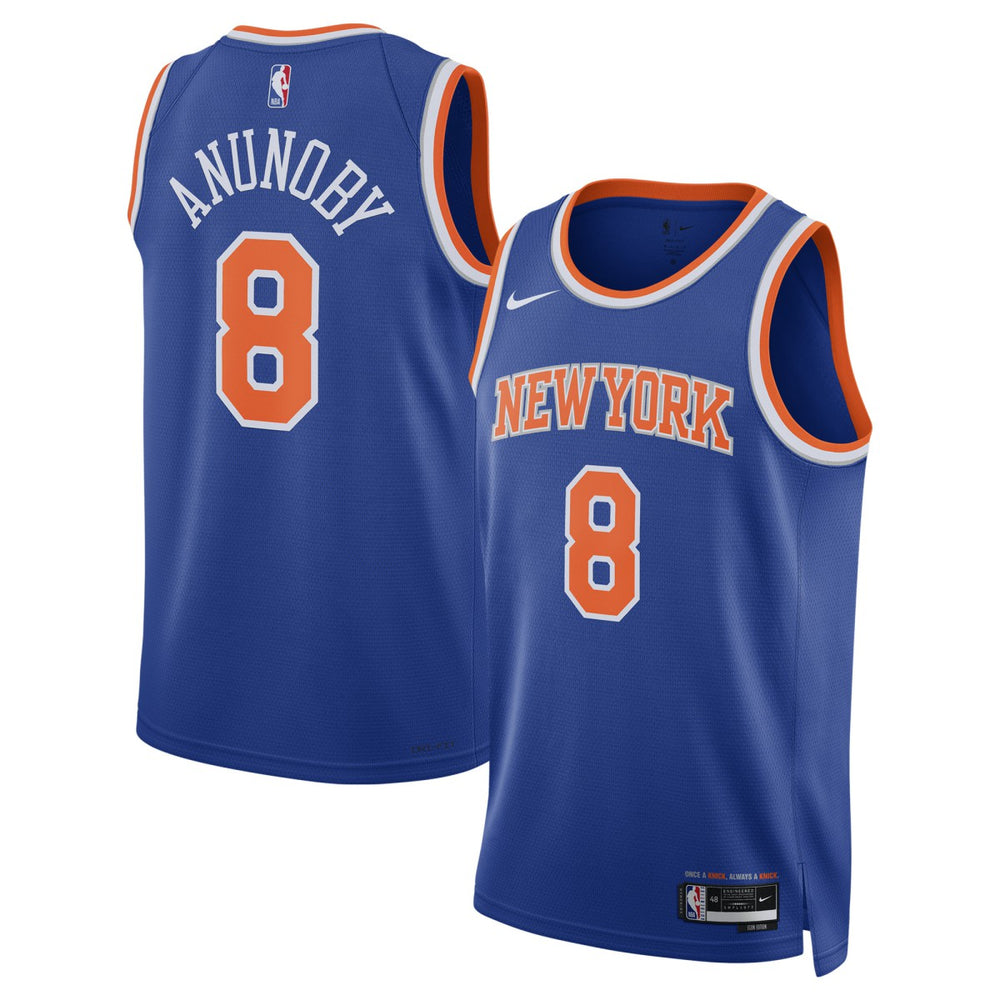 Nike - OG Anunoby New York Knicks Unisex Swingman Jersey - Icon Edition - Blue