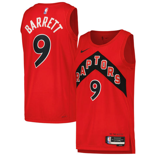 RJ Barrett Toronto Raptors Unisex Swingman Player Jersey - Icon Edition - Red | NBA Jerseys