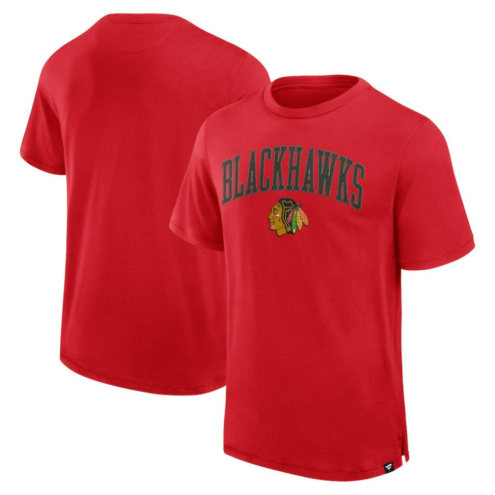 Chicago Blackhawks Fanatics Elevated Pima T-Shirt Red