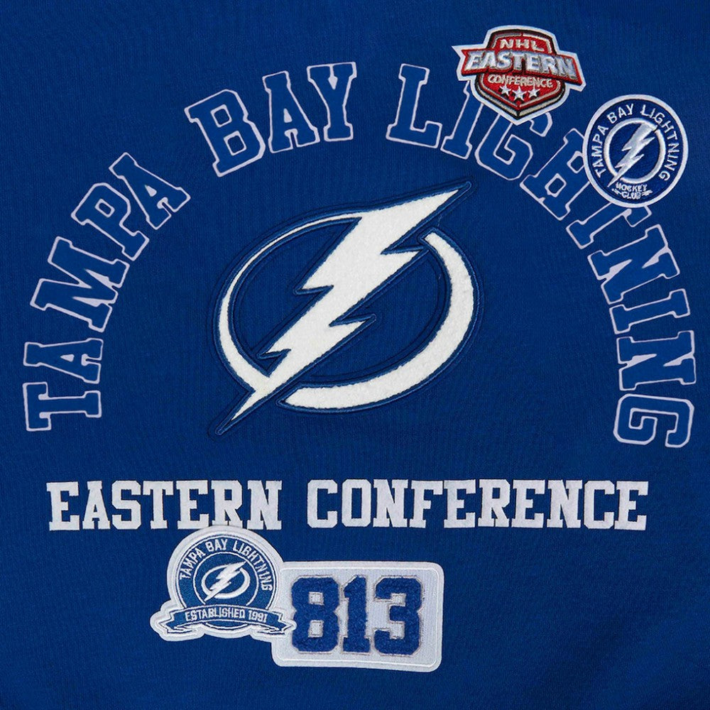 Tampa Bay Lightning - Pro Standard Women's Area Code Cropped Pullover Sweatshirt Blue