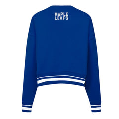 Toronto Maple Leafs - Pro Standard Women's Area Code Cropped Pullover Sweatshirt Blue