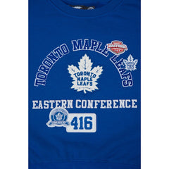Toronto Maple Leafs - Pro Standard Women's Area Code Cropped Pullover Sweatshirt Blue