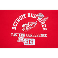 Detroit Red Wings - Pro Standard Women's Area Code Cropped Pullover Sweatshirt Red