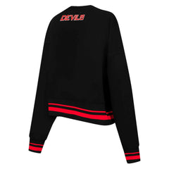 New Jersey Devils - Pro Standard Women's Area Code Cropped Pullover Sweatshirt Black
