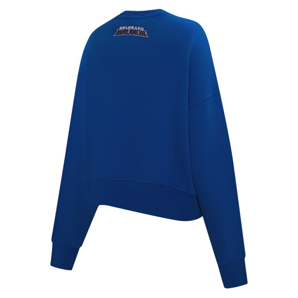 Colorado Avalanche - Pro Standard Women's Area Code Cropped Pullover Sweatshirt Blue