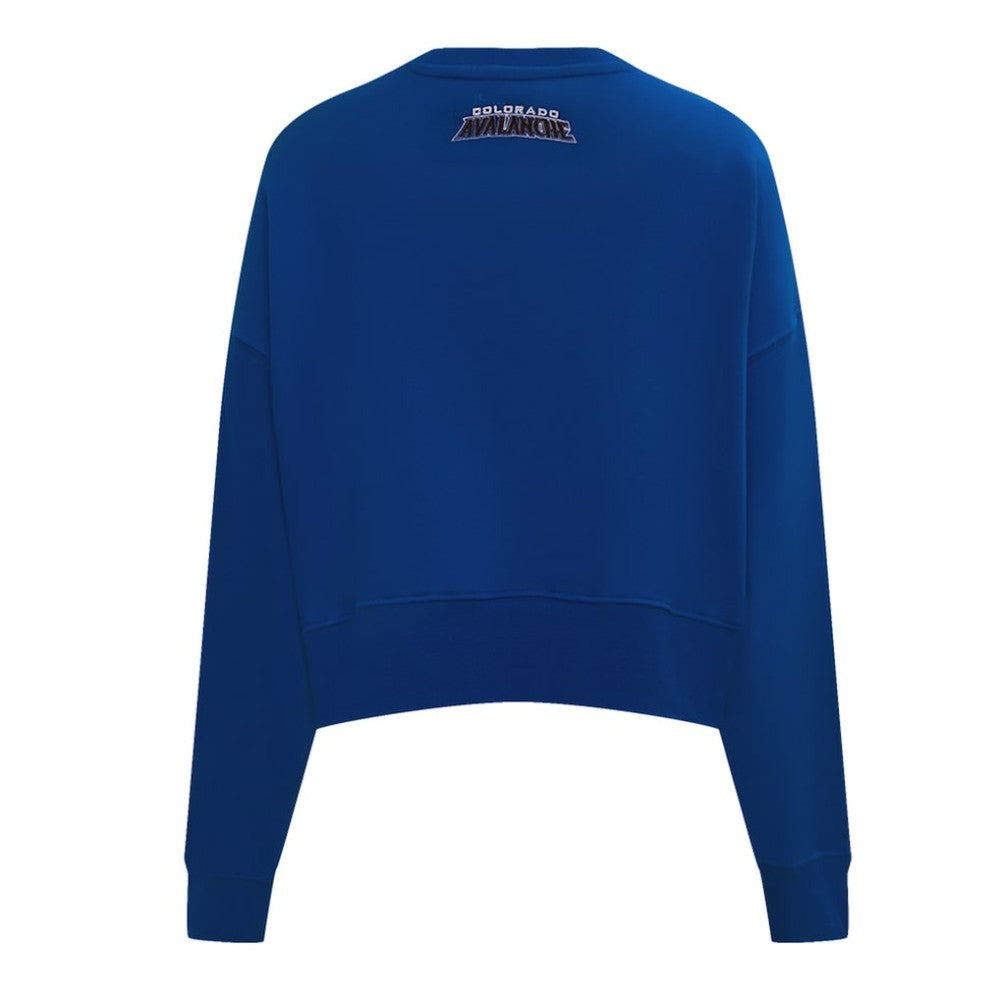 Colorado Avalanche - Pro Standard Women's Area Code Cropped Pullover Sweatshirt Blue