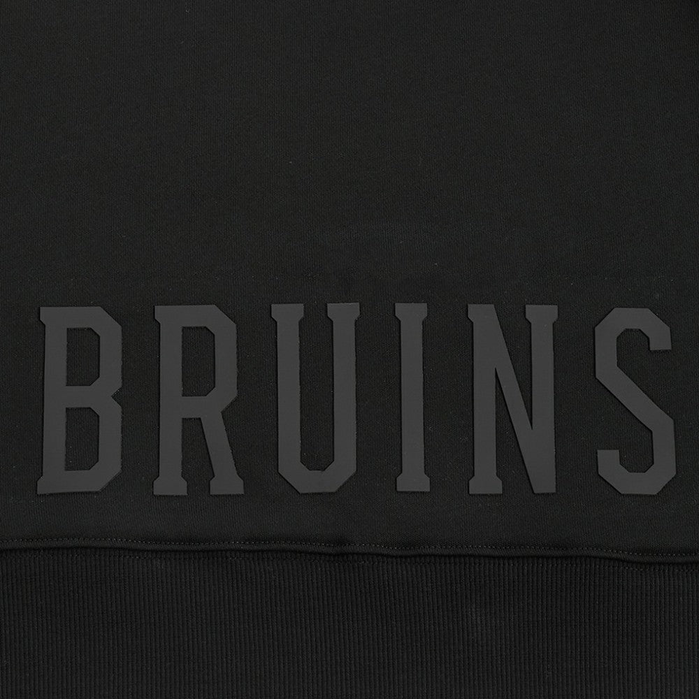 Boston Bruins Pro Standard Women's Jewels Cropped Pullover Hoodie Black